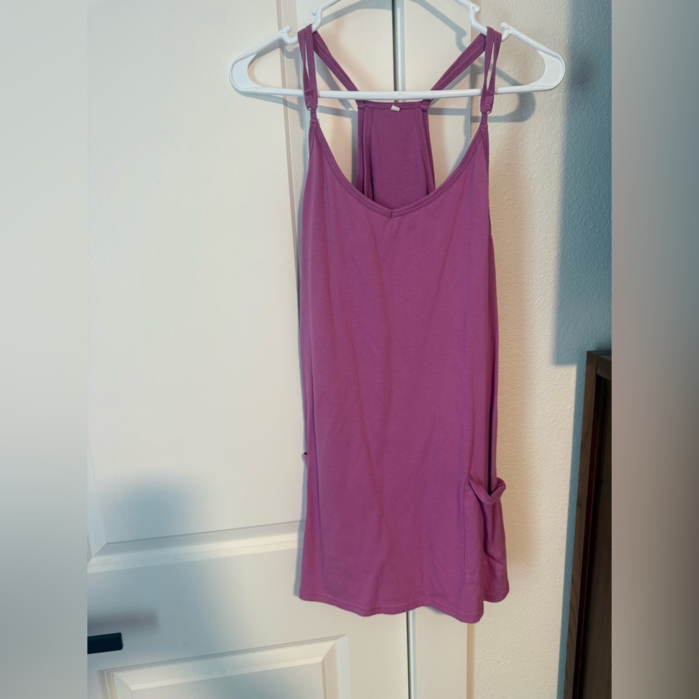 Stylish Purple Strappy Tank romper dress